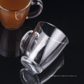 Haonai 380ml/12ounce glass coffee cafe mug thick glass mug can hold high temperature